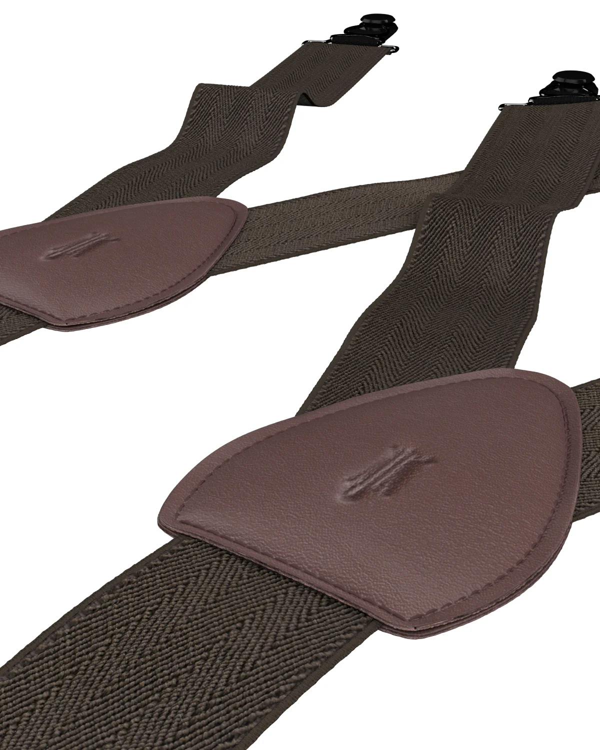 Herringbone Brown Shirttail Garters - Image 3