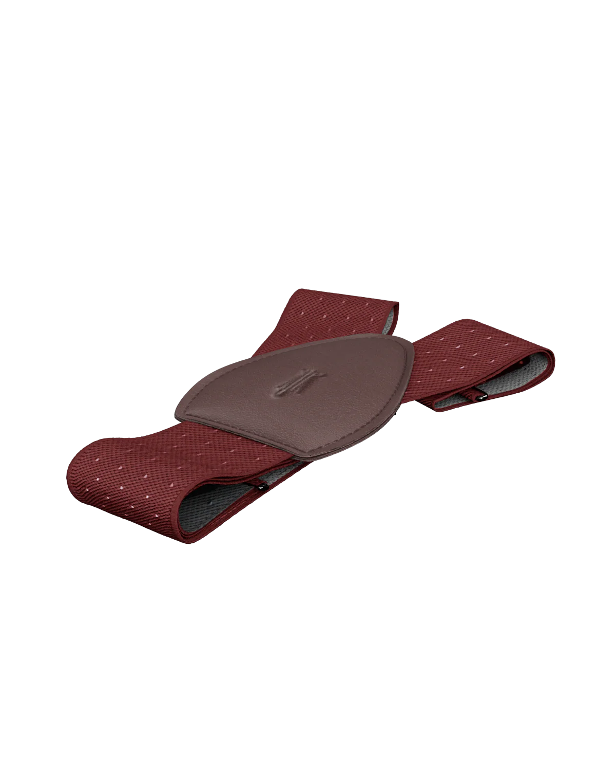 Jackson Dot Maroon White Shirttail Garters - Image 5