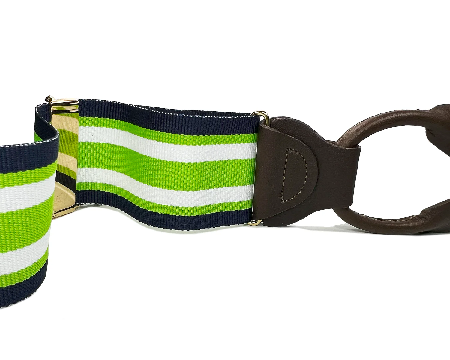 Lakeside Green Stripe Suspenders - Image 3