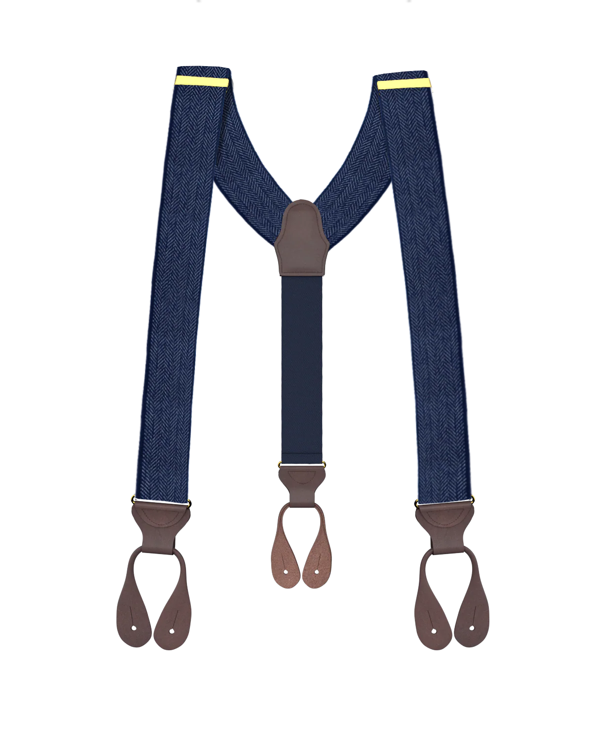 Amsterdam Herringbone Navy Suspenders - Image 5
