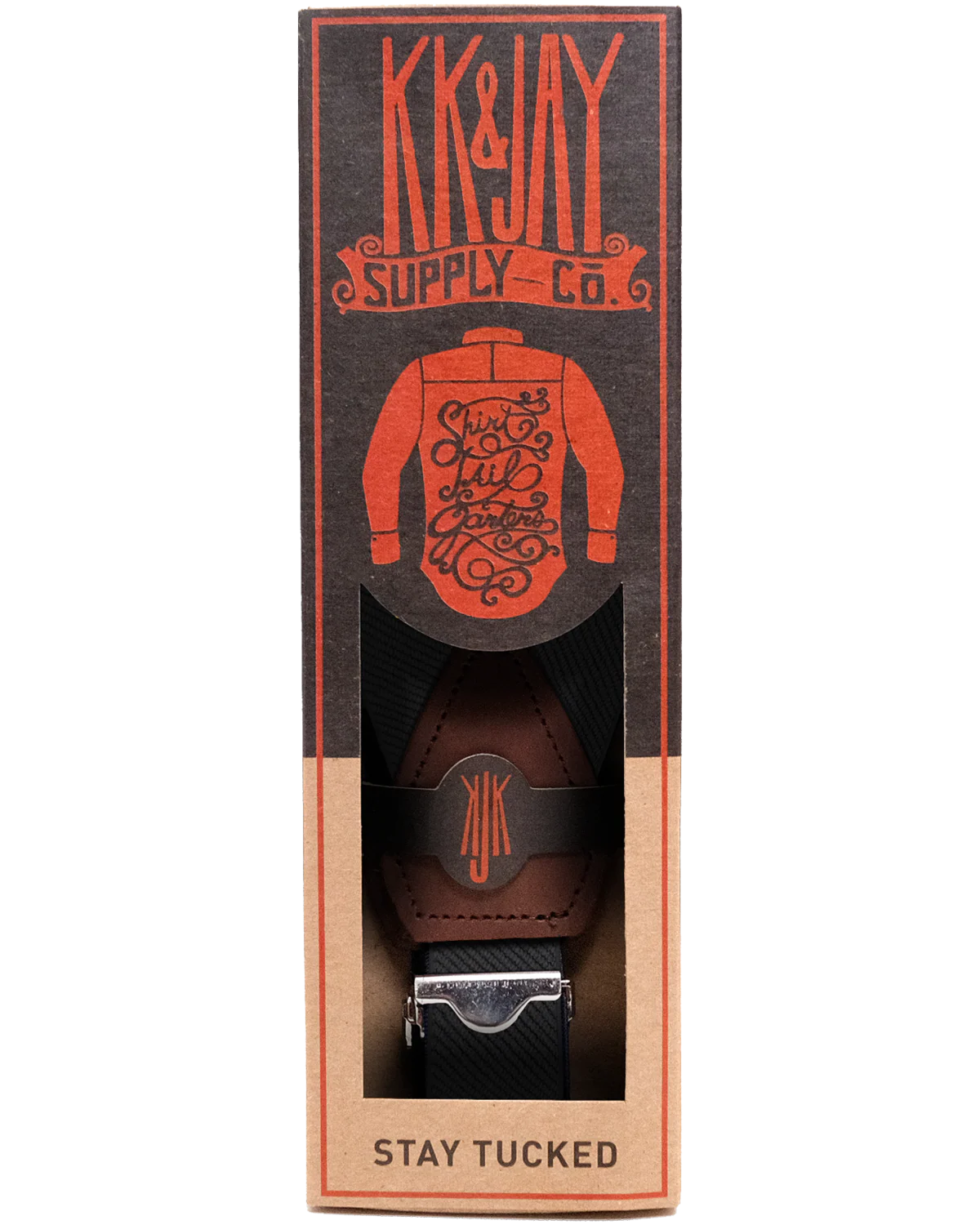 Solid Black Sockless Shirttail Garters - Image 5