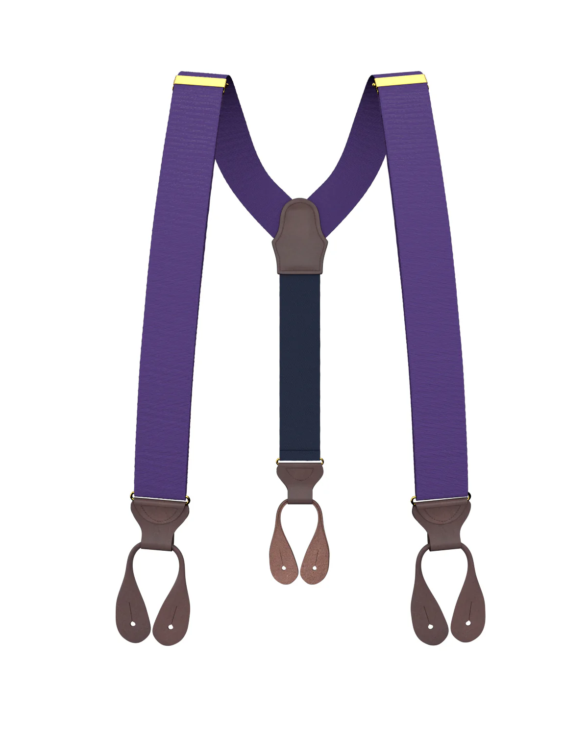 Purple Grosgrain Suspenders - Image 3