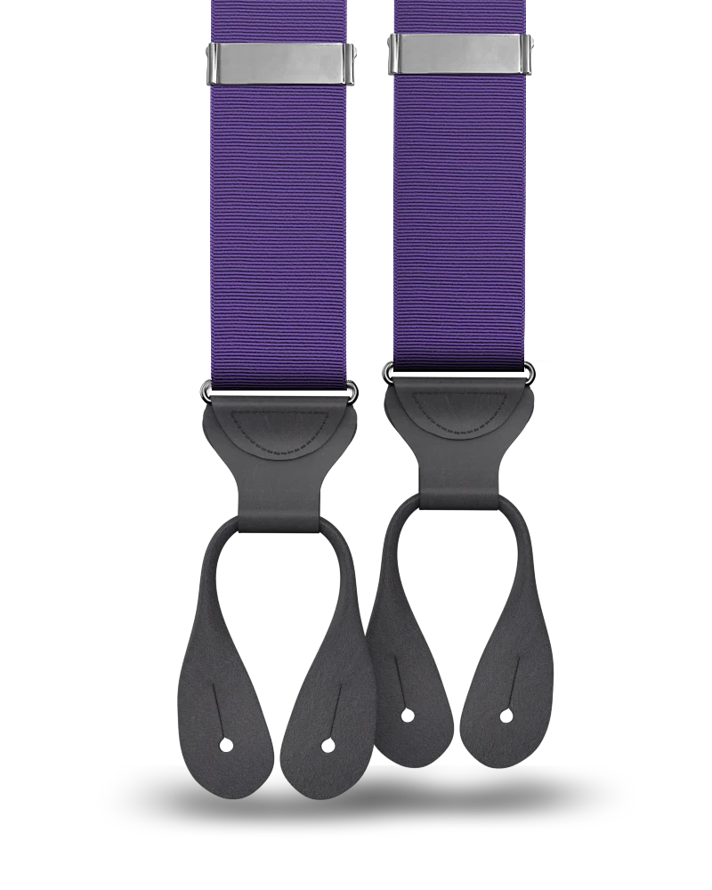 Purple Grosgrain Suspenders - Image 4