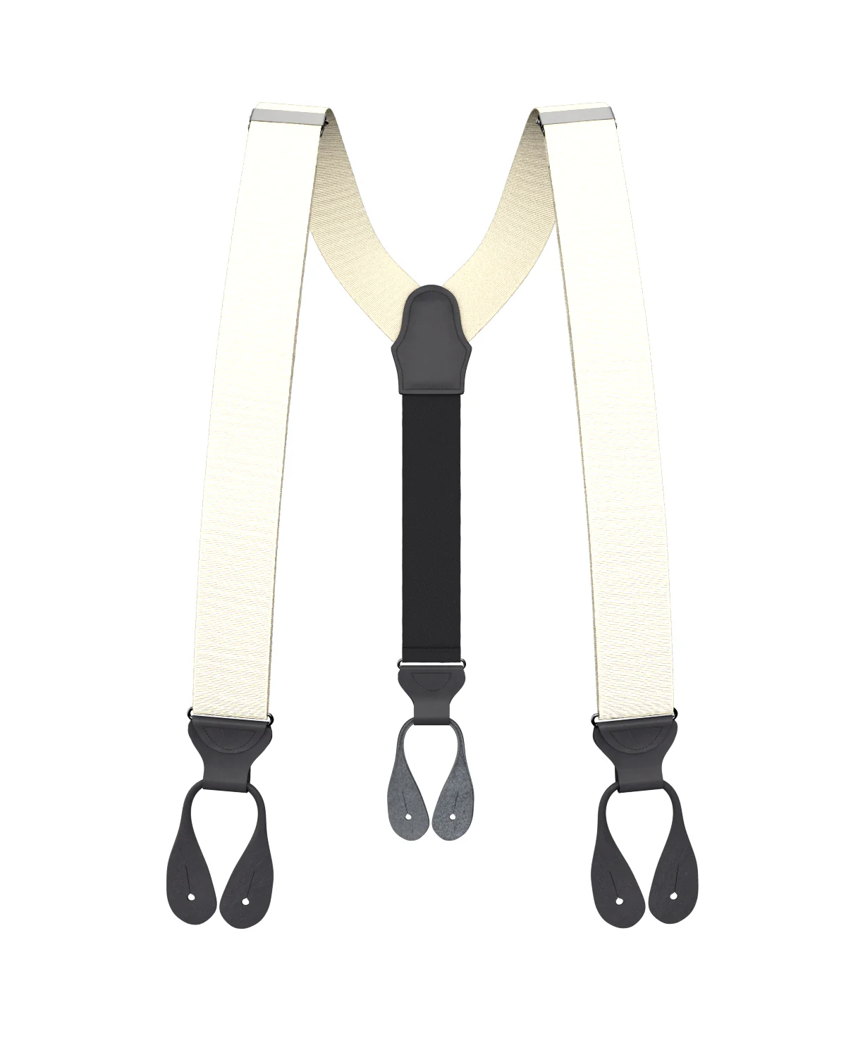 Ivory Grosgrain Suspenders - Image 4