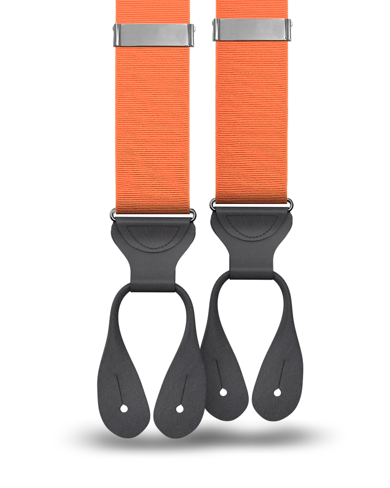 Orange Grosgrain Suspenders - Image 5