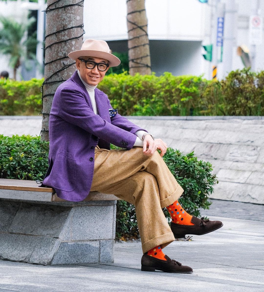 Orange Grosgrain Suspenders - Image 6