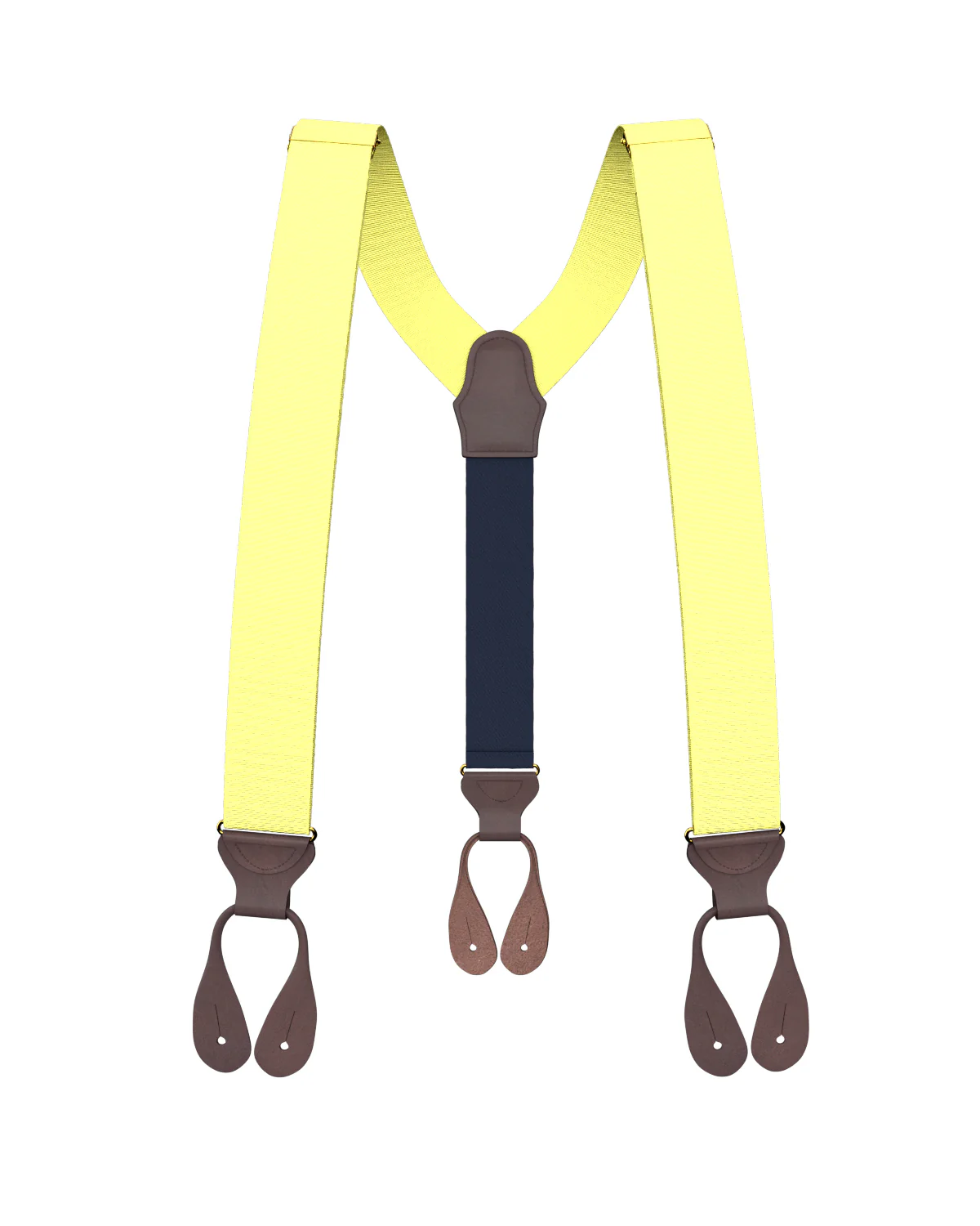Pale Yellow Grosgrain Suspenders - Image 5